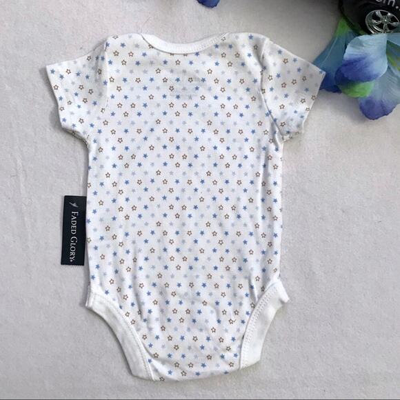 Faded Glory NWT Set of 3 Onesie for Babies NB - Picture 5 of 7